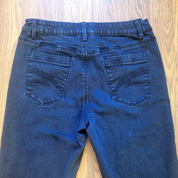 Santana Straight Fit Jeans Black Size 10x32 Dark Wash Denim A46 - Picture 9 of 9